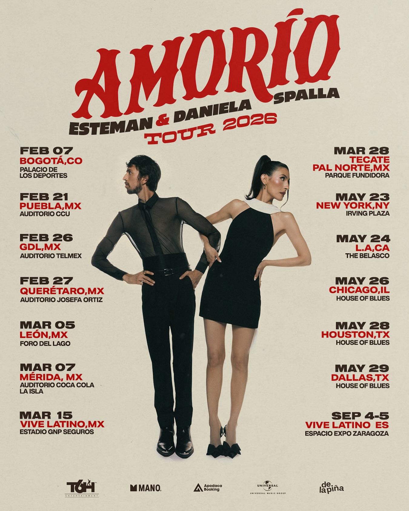 Esteman Amorío Tour Poster 2026